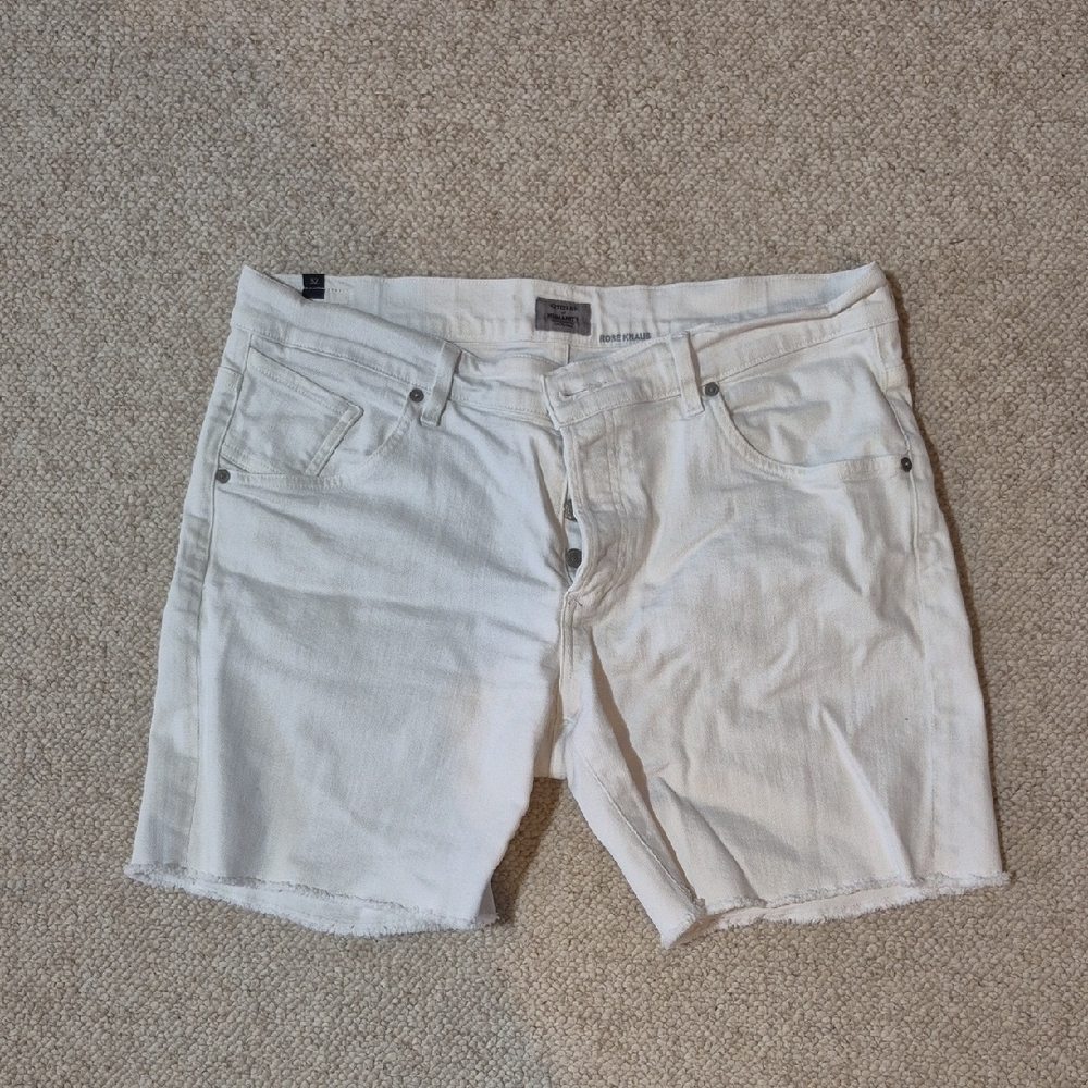 Citizens of Humanity Rose Knaus White Jean Shorts – Size 32